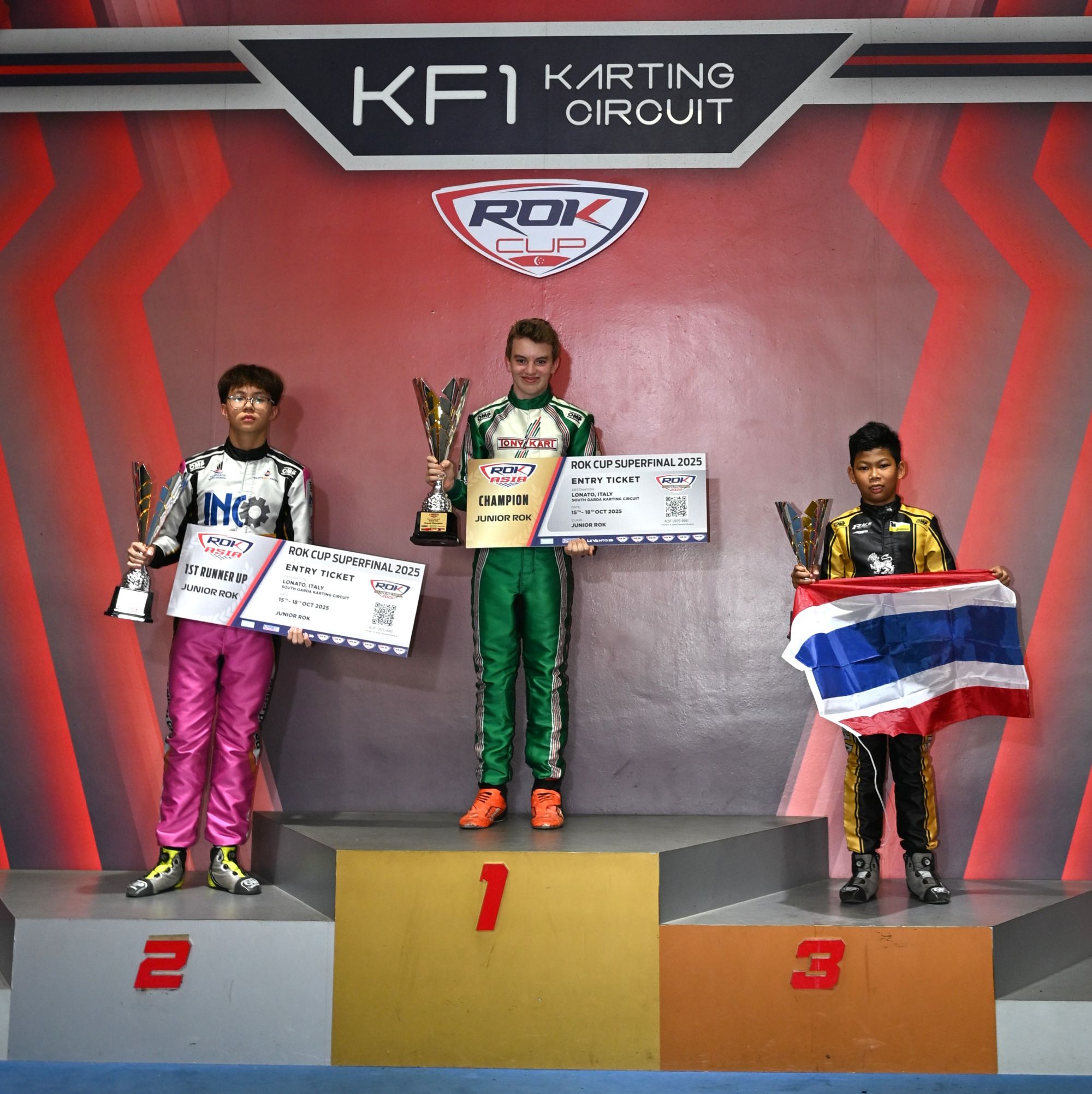 ROK Cup Asia Championship Podium